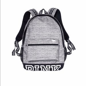 VS PINK gray backpack